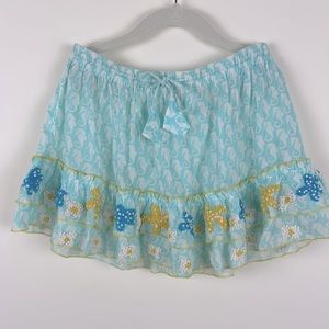 Azul swimwear voile skirt French knot starfish girls size M (8/10)